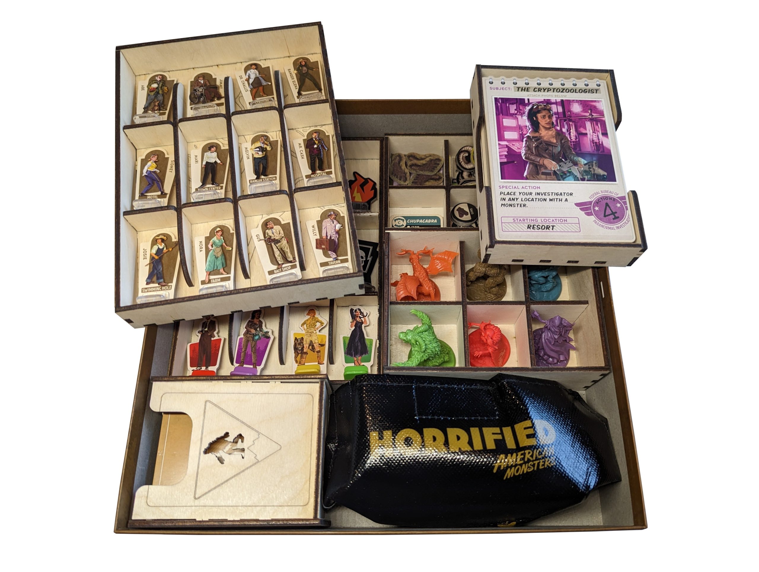 Horrified American Monsters Game Organizer - Cinder and Ember